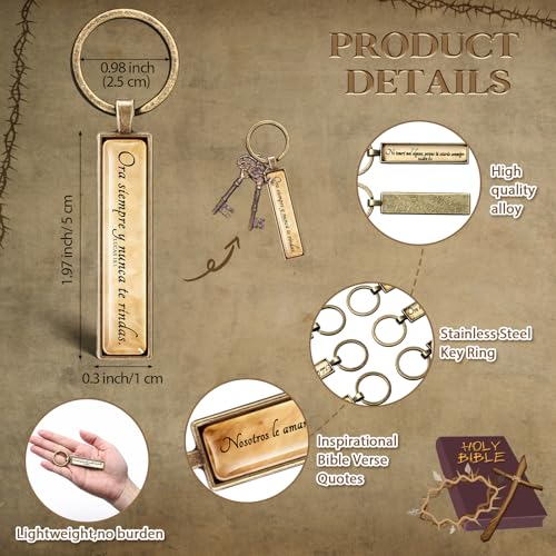 Image of Fumete Fathers Day Christian Gifts for Church Spanish Christian Keychains Regalos Para El Dia Del Padre Llavero Cristiano