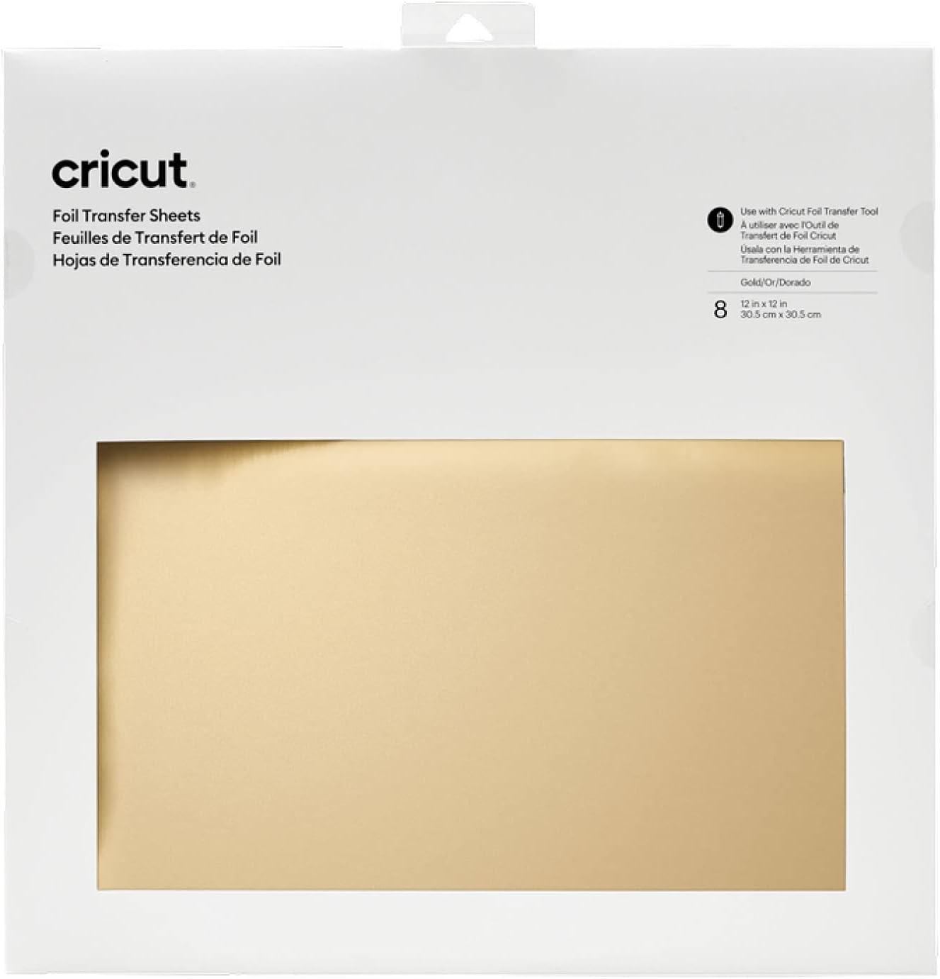 Cricut Transfer Sheets, Gold (8 ct) Foil Tansfer