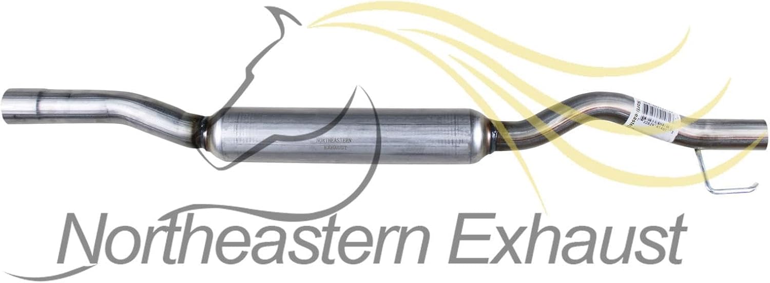 Exhaust Resonator Pipe Compatible for 2008-2019 Nissan Rogue 2.5L | Stainless Steel | Northeastern Exhaust | Free Gasket and Clamps Included | Automotive Replacement Part
