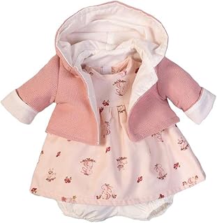 Marca Blanca muñecas 42 cm Vestidos y Pijamas Mod. sdos, Color Blanca (AUCUNE 91042)
