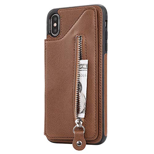 iPhone 11 Flip Case, Cover for iPhone 11 Leather Cell Phone case Card Holders Kickstand Extra-Shockproof Business with Free Waterproof-Bag