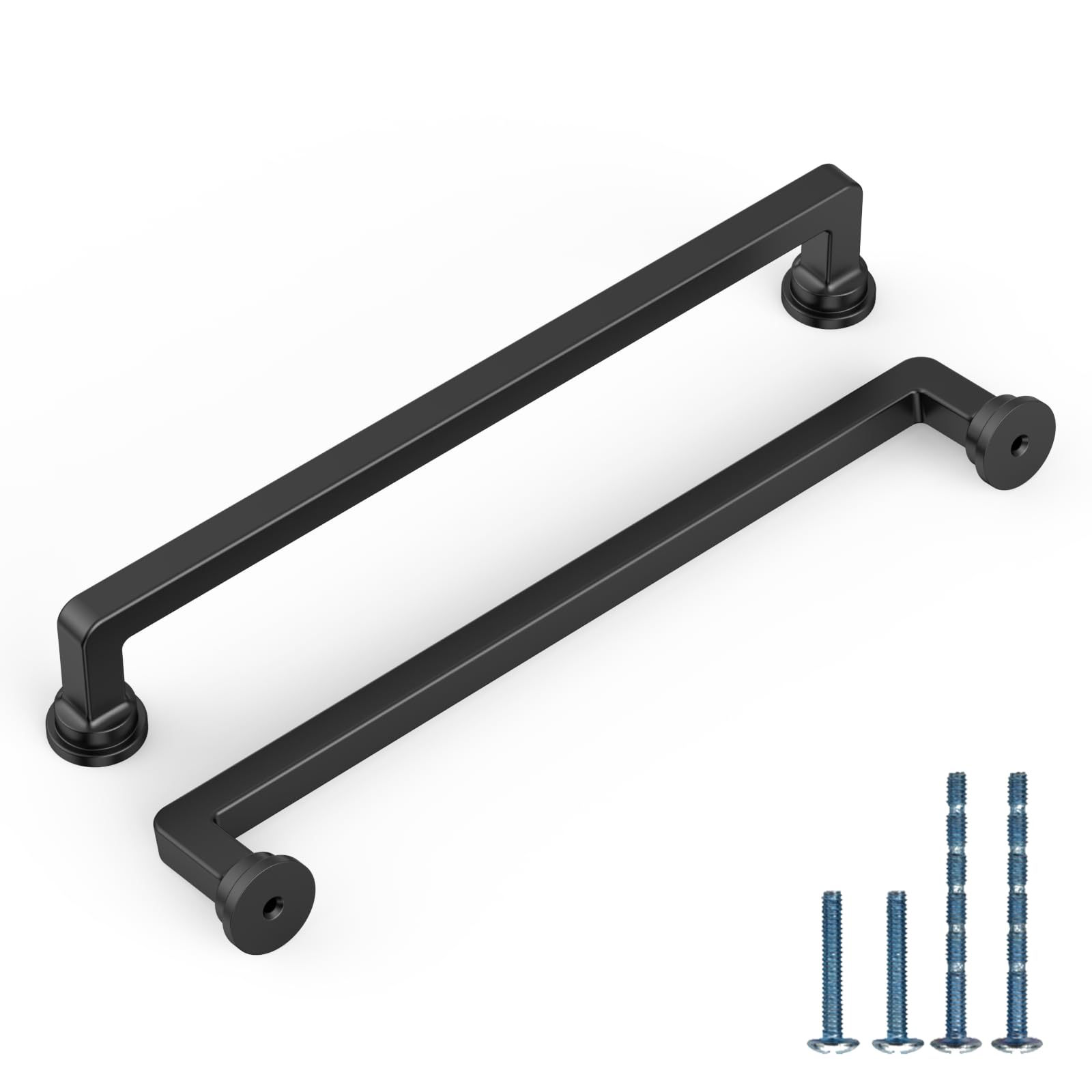 10 Pack 7.5 Inch Matte Black Cabinet Pulls, Kitchen Hardware
