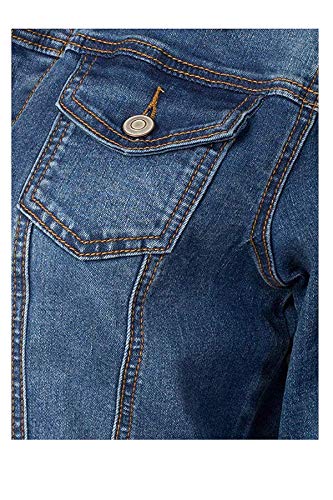 Women's Classic Casual Stretch Fabric Denim Jean Jacket4