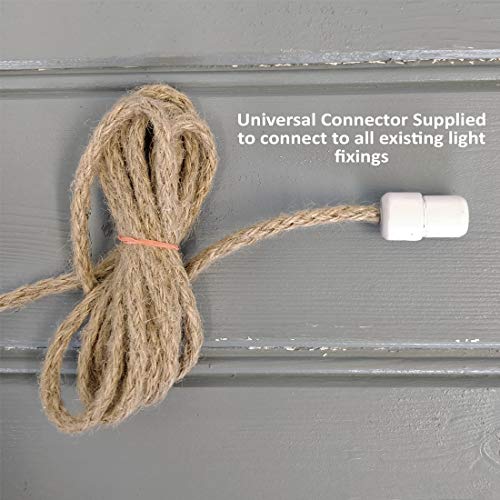 Rope Knot Bathroom Light Pull Blind with Jute Rope