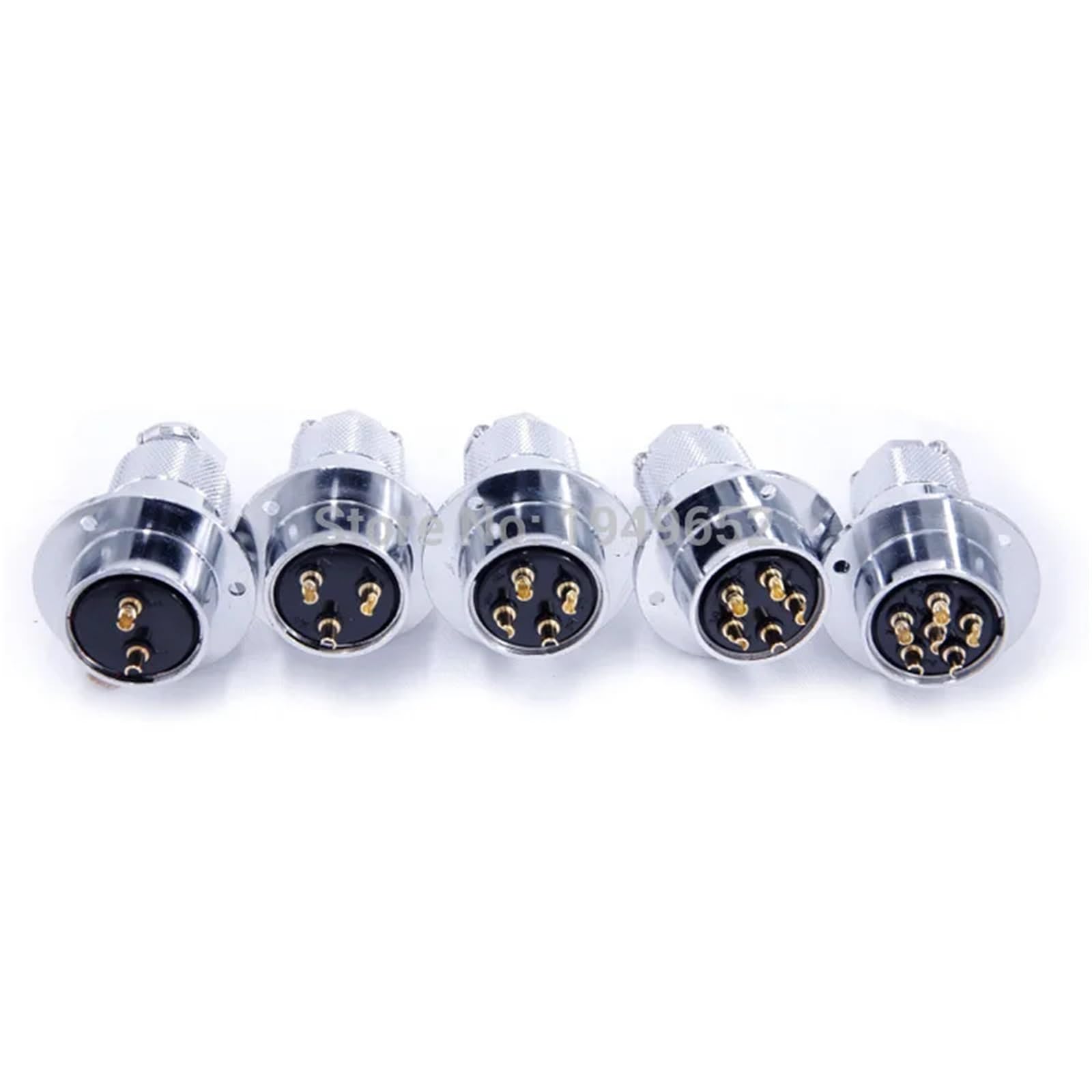 Złącze okrągłe 30 mm GX30F Push-pull 2-pin-14pin 15A 400V gniazdo Avaition 1 szt. (5 pinów)