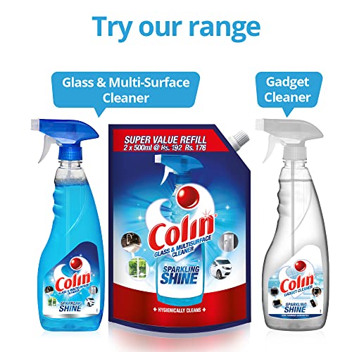 Colin-Glass-and-Surface-Cleaner-Liquid-Spray-Regular-500ml-X-2-1-Litre-Indias-1-Glass-Cleaner-All-Surface-Cleaner