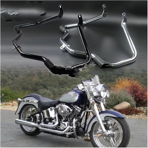 Barre de protection moteur moto Softail Fat Boy FLSTF Heritage Classic chrome - 3