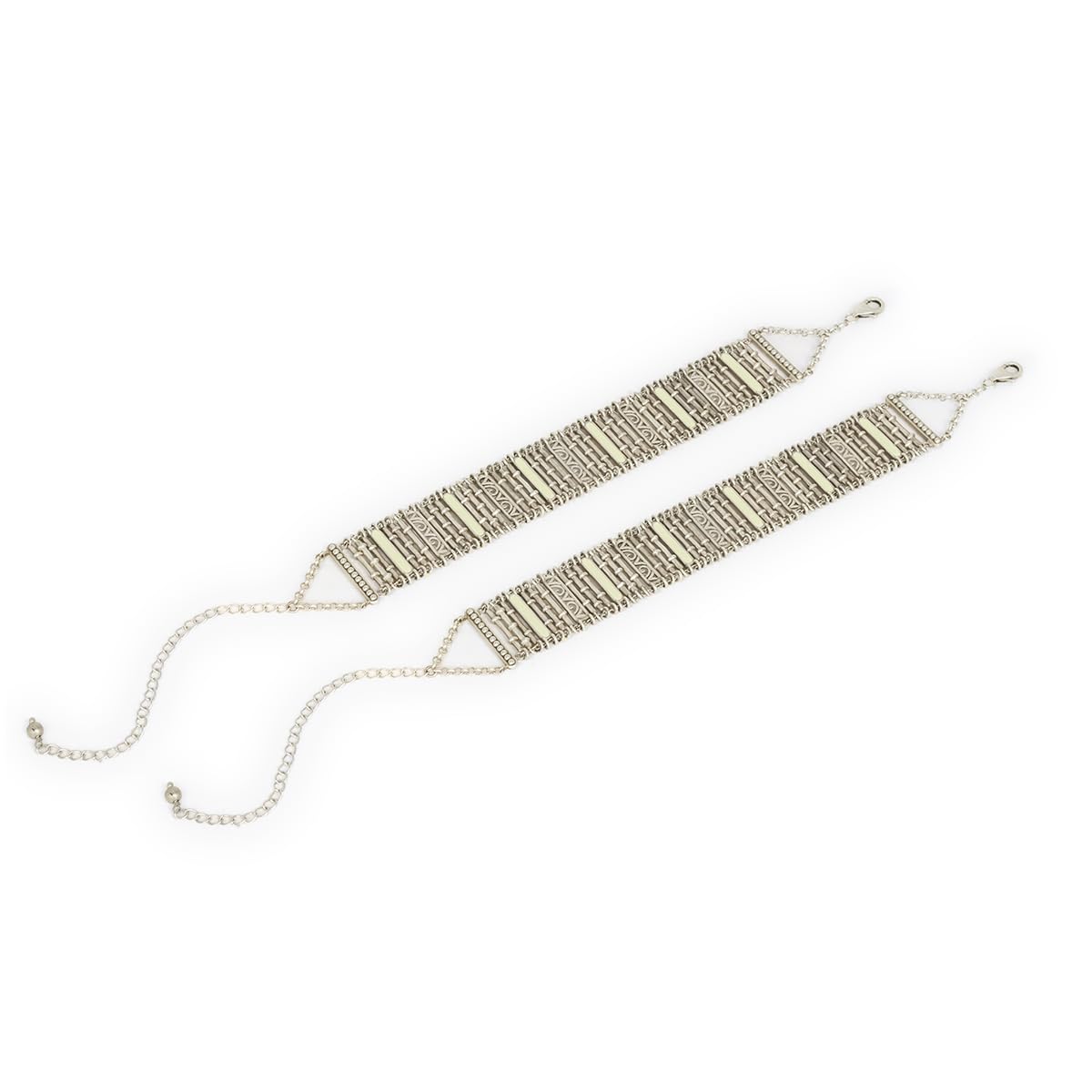 shaya by Caratlane Shreni Anklet in Oxidised 925 Silver for women-picture-53