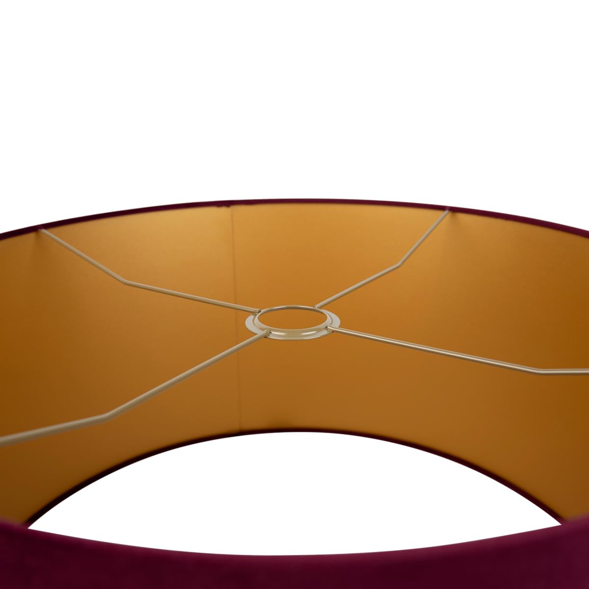 Qazqa Modern Lampenschirm - Cilinder Velours - Rot, supports-e27, diameter 50 centimeter