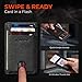 RUNBOX Slim Minimalist Front Pocket RFID Blocking Leather Wallets for Men and Women Card Holder Wallets Gifts for men