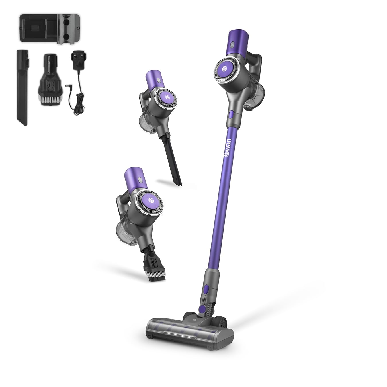 Swan Sc15827n Dust Master Cordless Anti-Tangle Vacuum Cleaner With 2 Speed Control, Multi-Cyclonic Suction, Rechargeable Battery, 2-In-1 Crevice Tool,