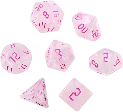 Juego de 7 dados poliédricos DND DND, dados de resina, juego de mesa de escritorio, juguete para juegos de rol, Calabozos y dragones, país de las