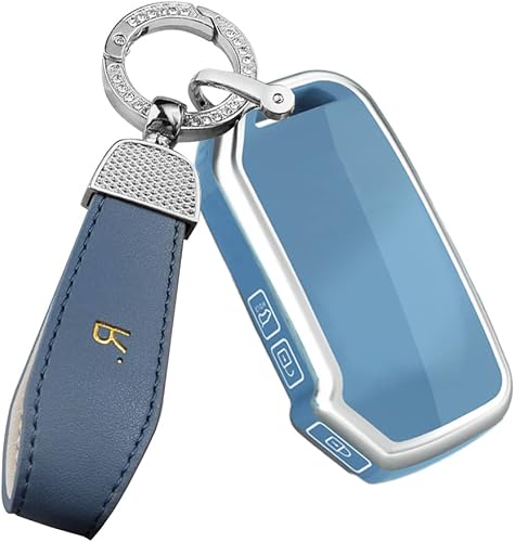 ontto Bolsa para llavero apta para Kia con 3 botones y elegante piel para llaves de automóvil para Sportage R GT Stinger GT Sorento Cerato Forte