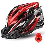 【Duradero y Resistente Impactos】Casco bicicleta adulto certificación CE hecho de espuma PC y espuma EPS alta densidad, resistente y duradera, que utiliza tecnología moldeo integrada avanzada, útil para absorber y disminuir presión causada por fuerzas impacto externas y proteger su cabeza todas direcciones durante choque. Adultos que usan nuestro casco bici sentirán más seguros y cómodos.