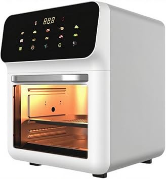 Non Fryer Air Fryer, 15L, Non-Fry Pot, Large Capacity, Smart Touch Screen Air Fryer, 5D Hot Air, 360  Fly Circulation, Baking Light, Large Display Window, 8 Smart Menus, Temperature Adjustment, 2 Tier