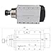 Spindle GDF46-18Z-4.5KW Flange Mounting Square Spindle Motor ER32 Chuck Air-Cooled Spindle for Woodworking CNC Engraving Machine Tools(4.5kw ER32 220V)