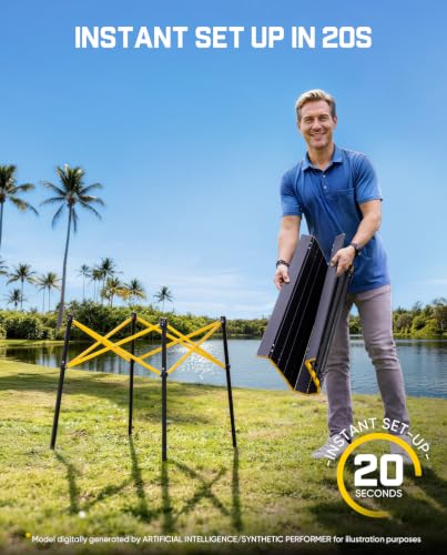 Image of FanttikOutdoor Zeta V11 Pro Camping Table, Portable Folding Roll Up Table with Lightweight Aluminum Top & Carry Bag for Camping, BBQ, Tailgating Party, Picnic, Backyard, Large