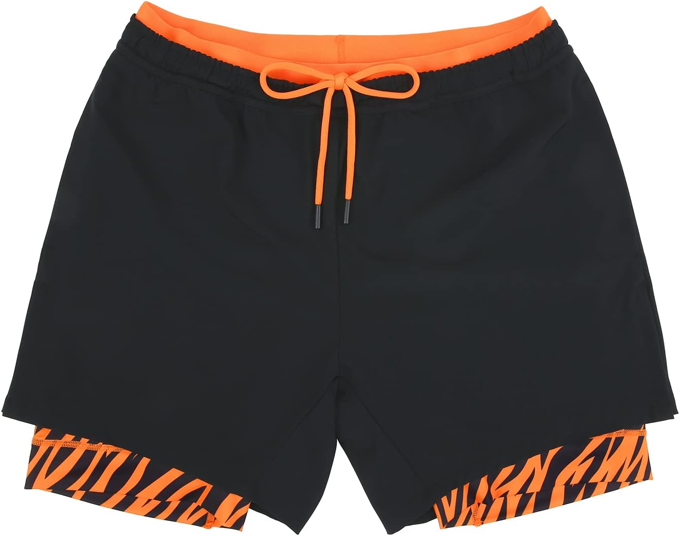 LRD Men's Athletic Gym Workout Shorts with Compression Liner 5 Inch Inseam