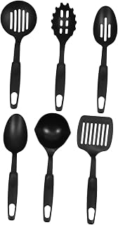 Ciieeo Juego De 6 Cucharas De Nailon para El Hogar Utensilios De Cocina Resistentes Al Calor Incluye Cucharón y Espátula