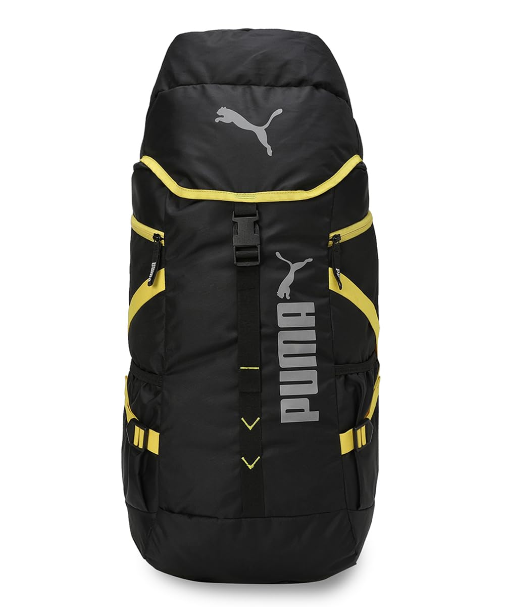 Puma Unisex-Adult Trailblazer Rucksack, Black-Yellow Blaze (9172501)