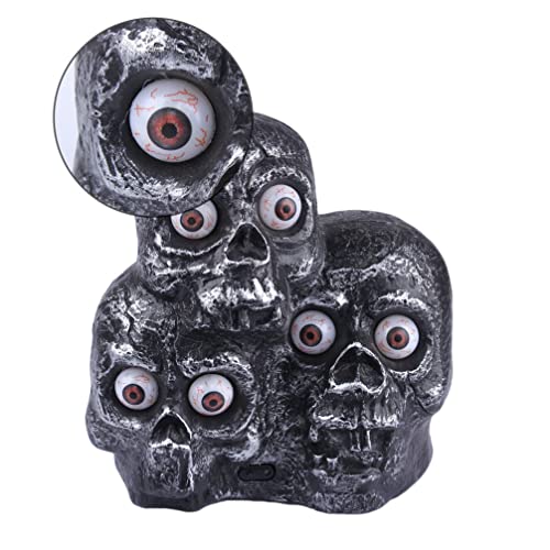 1 Unidade Lanterna De Cabeça De Fantasma De Som De Decoração De Halloween Cabeça De Caveira Realista