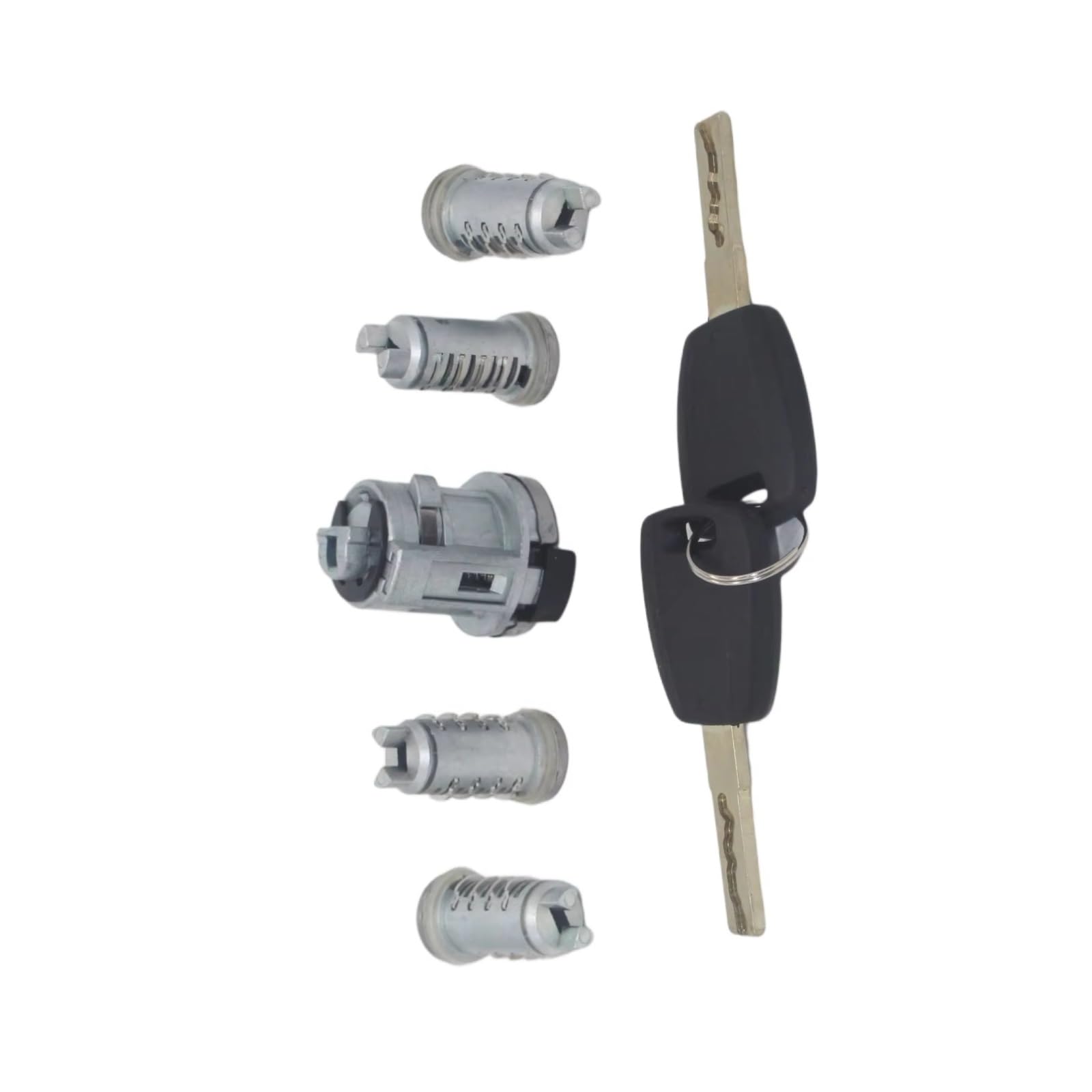 Ignition Switch Lock Compatible with Fiat for Cargo for Doblo for Panda 5pcs Ignition Door Trunk Lock Barrel Cylinder with Keys AL162 Set