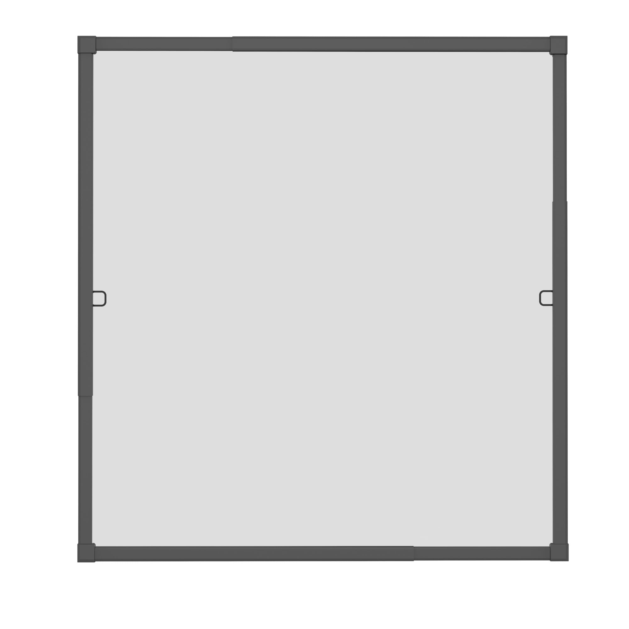 Windhager Moustiquaire pour fenêtre télescopique - 130 x 140 cm - avec Cadre de Serrage - sans perçage - Cadre Stable en Aluminium - Anthracite