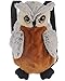 Bavaria Home Style Collection Rucksack Plüsch - Eule - Owl - ca. 35 cm - Plüschtier Kuscheltier (grau)