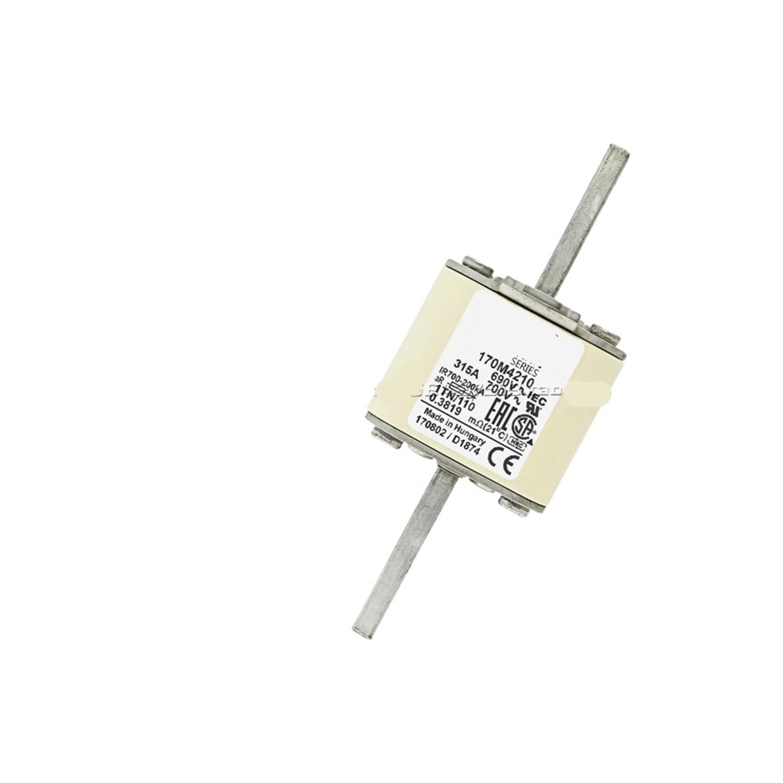 Fusible rápido 170M4209 para solucionar problemas de sobrecarga