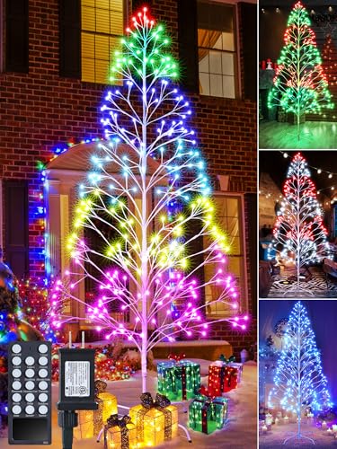 7.5ft Height Christmas Outdoor Tree Light - 336 LED Waterproof
