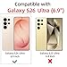 DYFYFKDI for Samsung Galaxy S26 Ultra Case, Floral Flowers Cute Clear Withe Design Aesthetic Pattern for Women Girls Slim Shockproof for S26 Ultra Phone Case, Curved Flower