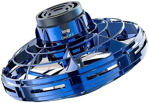 SYSTUMM ENTERPRICE UFO Fingertip Upgrade Flight Gyro Flying Spinner Decompression Toy for Kids Adults Hand Operated UFO Nova Fly Spinner Drone Led Light Outdoor Fun Game USB Rechargeable (Multicolor)