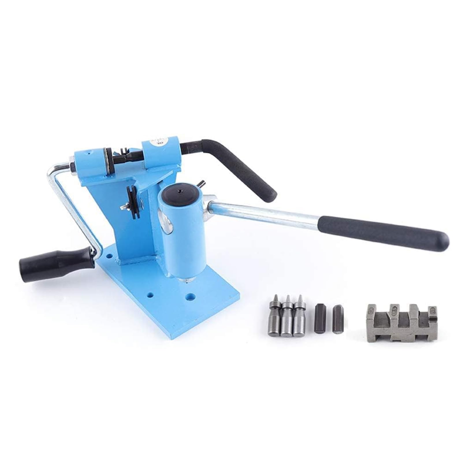 2 En 1 Sierra De Cadena Cadena Eslabón Rompedor, Banco Motosierra Rompedor De Cadena, Rompedor De Cadena Spinner Herramienta De Reparación Cadena-Integrada Máquina (Azul)