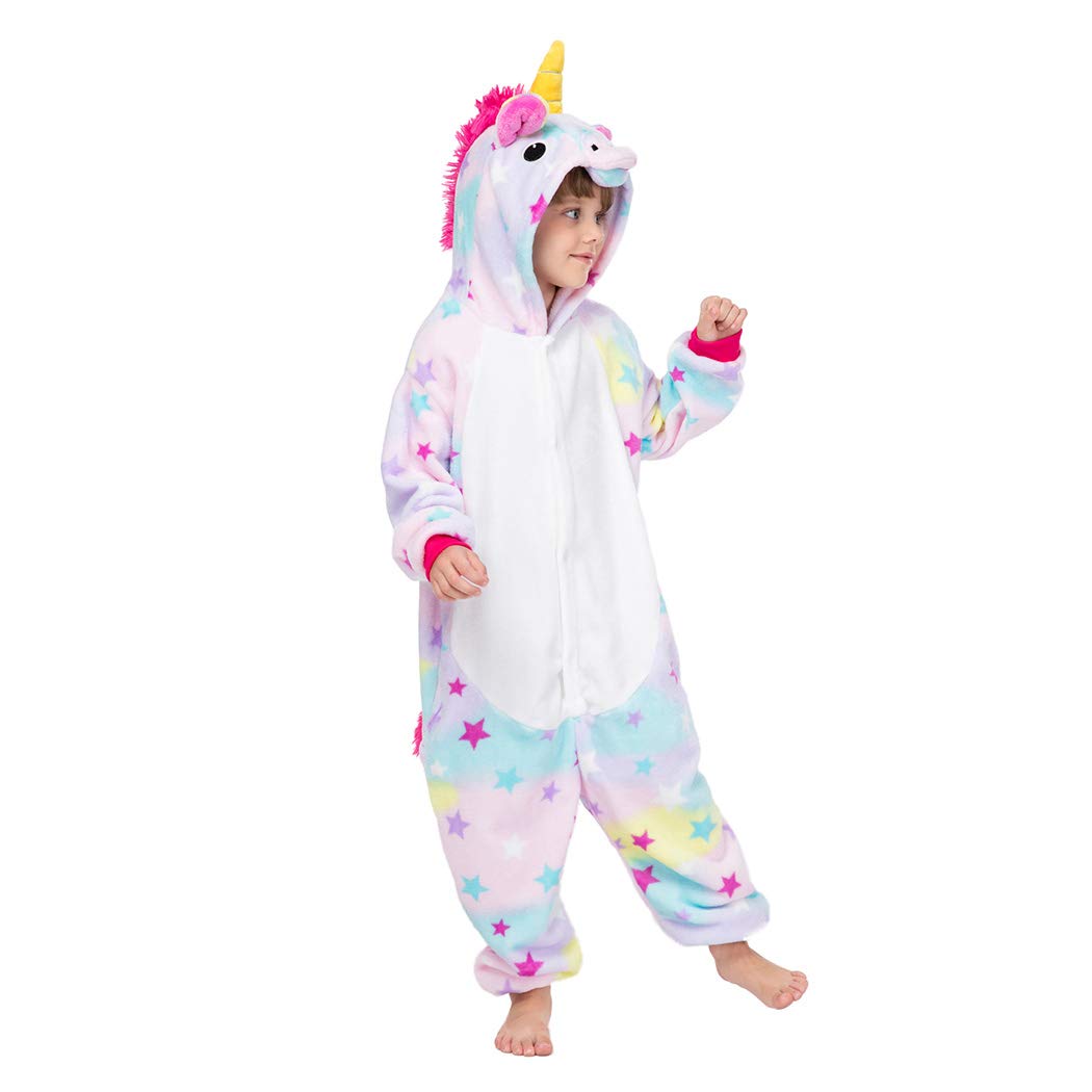 Boy's and Girl's Cartoon Star Decor Animal Cosplay Costume Jumpsuit (Size: 5)