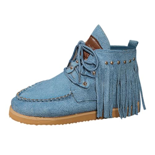 Generisch Inverno frange laterale cerniera stivaletti caldi comodi scarpe casual,