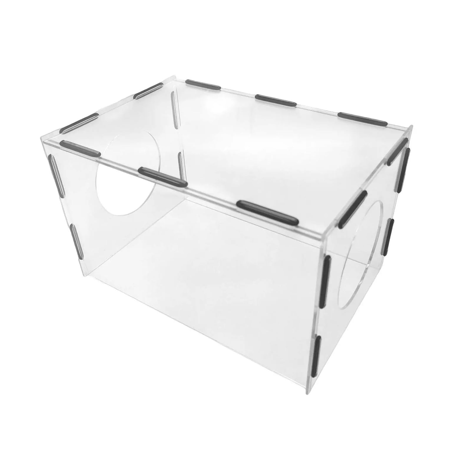 Boîte à poussière de meulage fermée en acrylique avec 2 trous anti-poussière for la sculpture