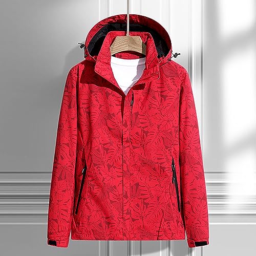Wasserdichte Outdoor-Jacke für Damen, durchgehender Reißverschluss, Softshell-Jacke mit Kapuze, Damen-Regenmäntel mit Taschen, Kapuzenpullover, winddicht, atmungsaktiv, Outdoor-Jacke, Activewear,