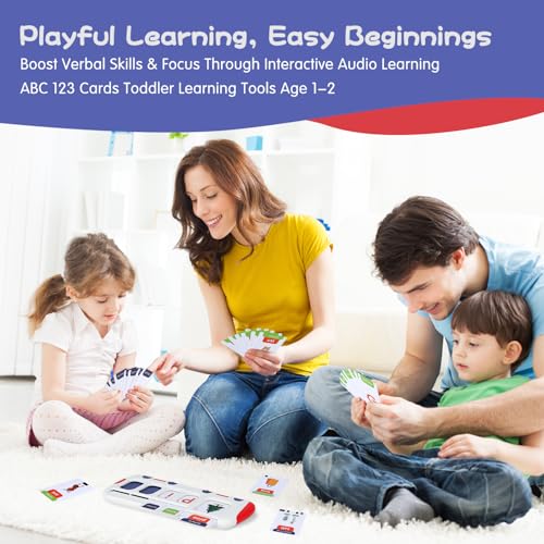 Talking Flash Cards for Toddlers 3-8 Years, Autism Sensory Toys with 218 Sight Crds, Mastering Numbers, Letter Sound, Speech Therapy Phonics Toy, Montessori Learning Words Spell Games Gift for Kids - Image 3