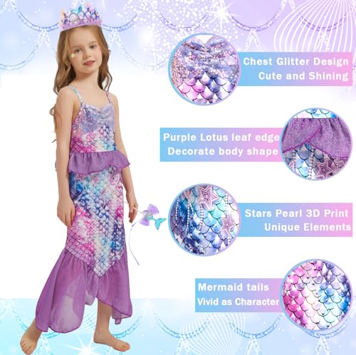 Disfraz de Sirena para Niñas 11-12 Años miniatura 4