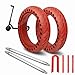 ANSENI® Ruedas Macizas Roja para Patinete Electrico,Rueda de 8.5 Pulgadas,Neumáticos de Reemplazo, Rueda Repuesto Antipinchazo Compatible con Xiaomi Scooter Electrico M365/M365 Pro/Patinete Cecotec