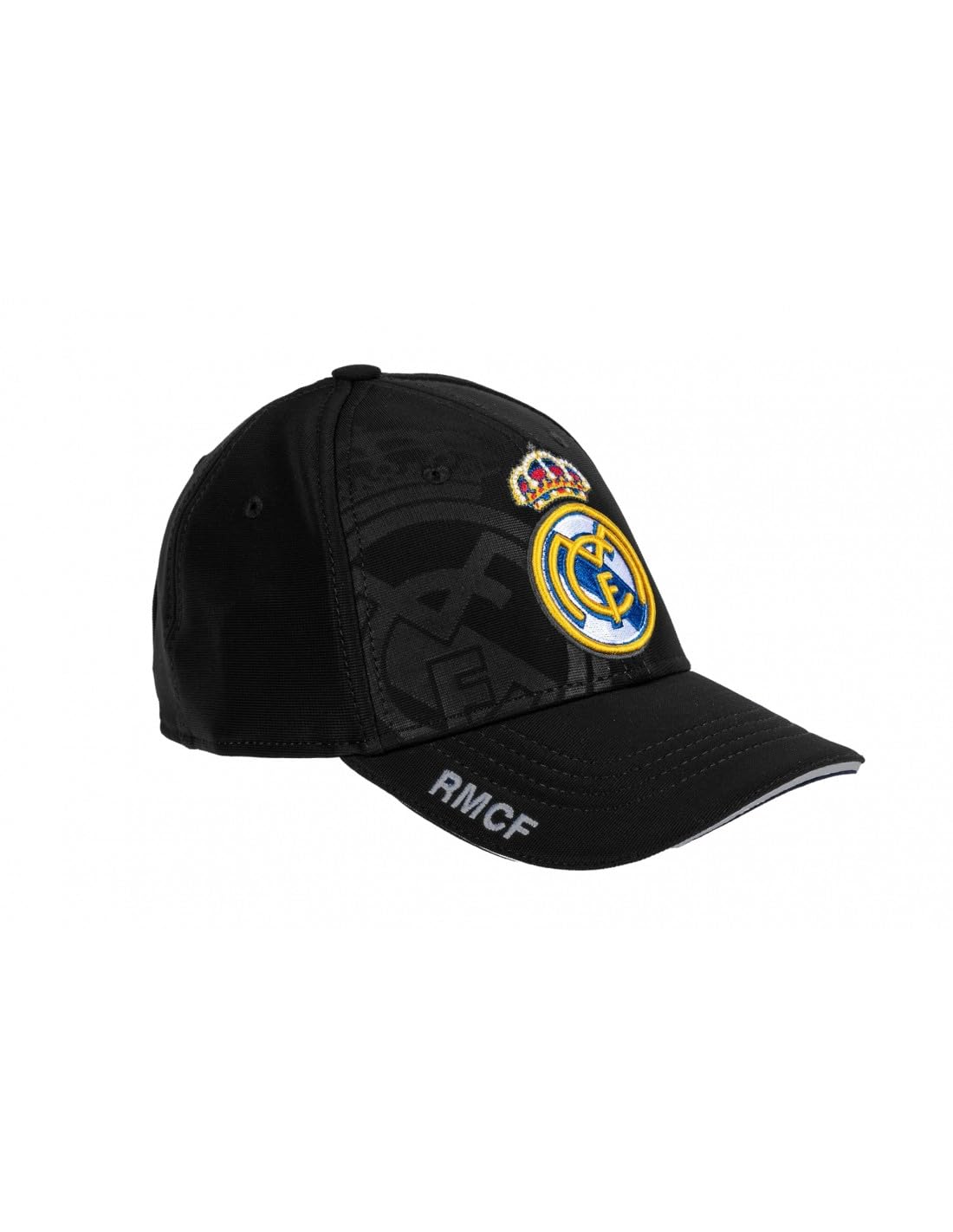 Real Madrid Gorra Color Negra con Escudo Color Bordado Adulto Ajustable Producto Oficial