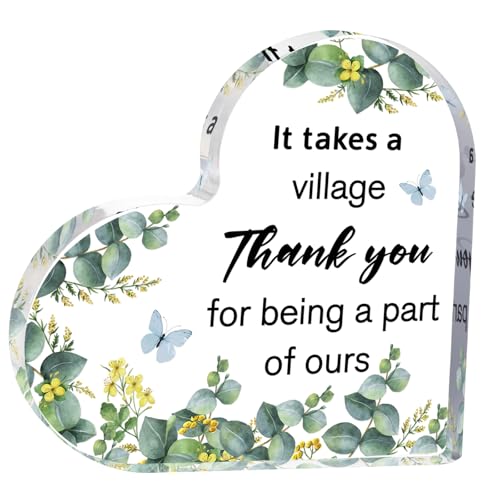 Funnli Teacher Gifts, Teacher Appreciation Gifts Acrylic Plaque, Appreciation Valentines Day Christmas Thank You Graduation Gifts for Women Teacher Principal Classmate Study Partner Roommate