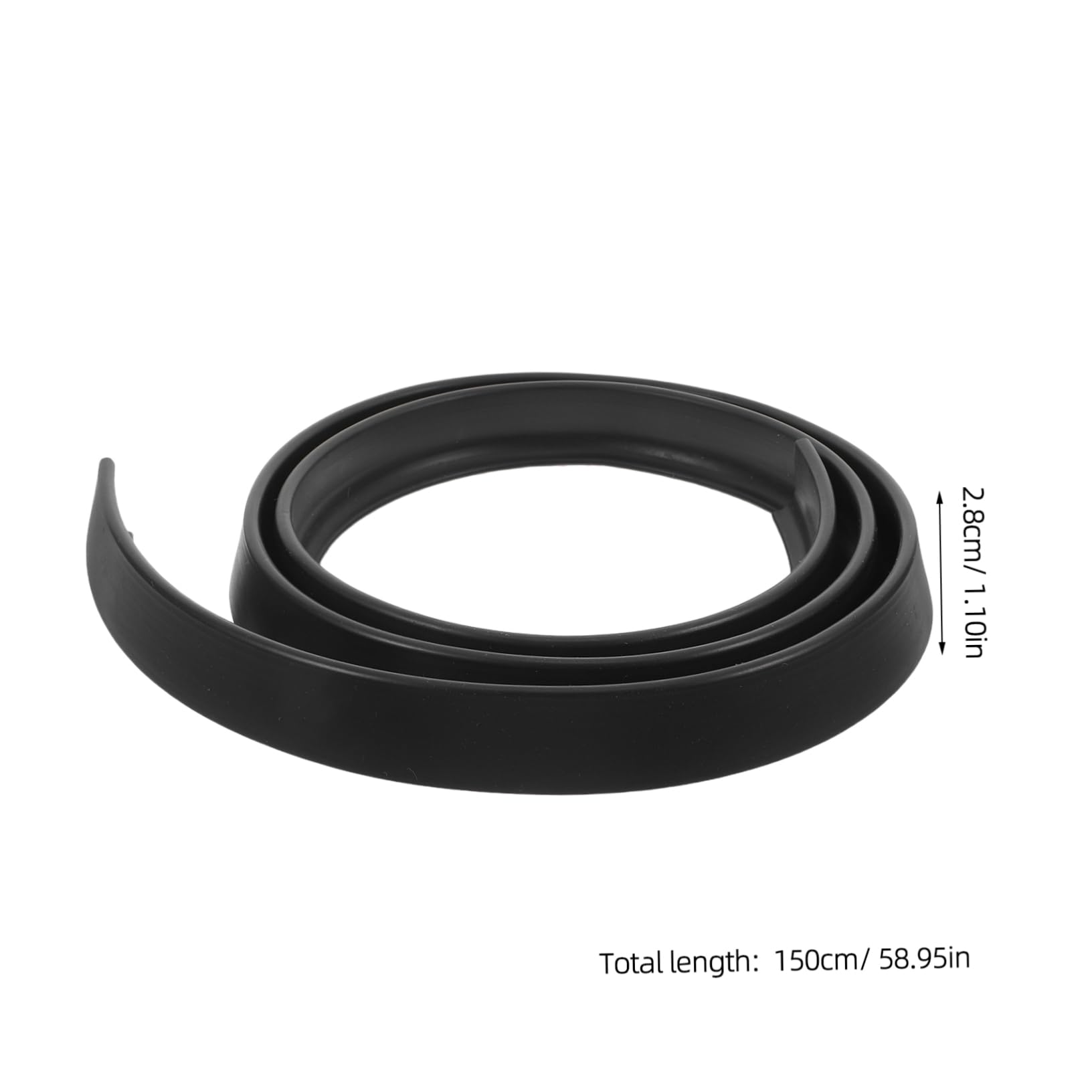 OUNONA Self-Adhesive Shower Water Strip Splash Guard for Bathtubs and Kitchen Sinks TPE Material Easy Installation Water Barrier