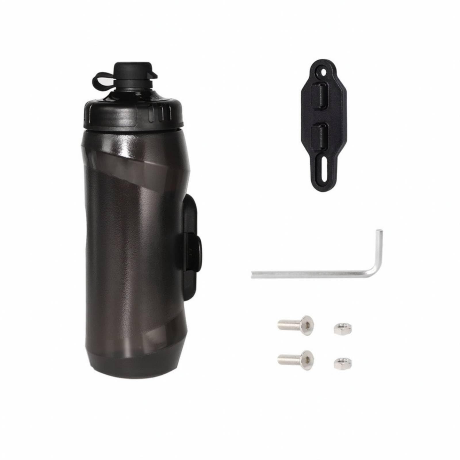 Botella Agua para Bicicleta con Base | Sin, No perjudicial, Botella Agua, para Ciclismo, Negro, 600ML
