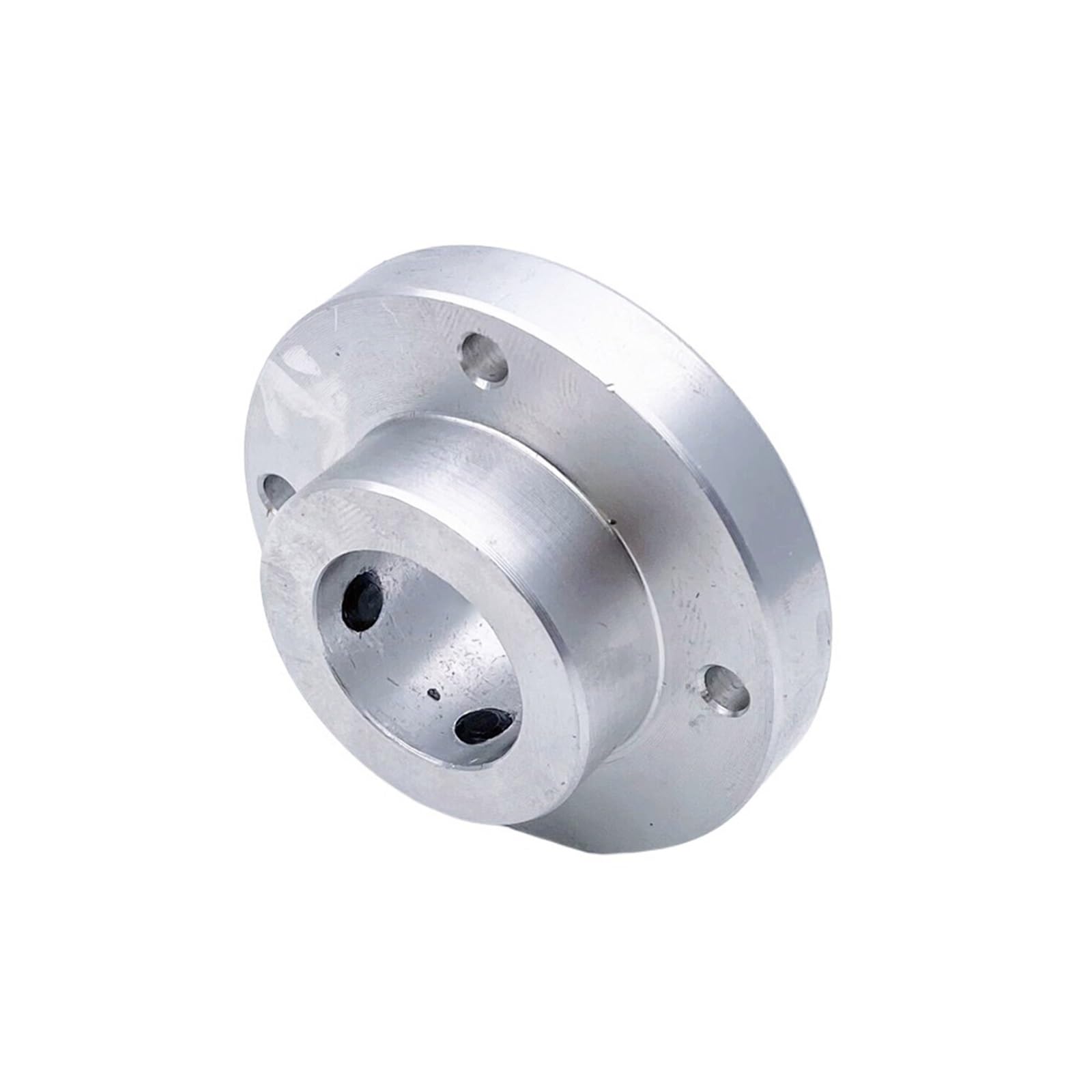 50mm Aluminum Alloy Flange Coupling 8mm 9mm 10mm 11mm Hole with Keyway Rigid Transmission Shaft Connection Połączenie osi(15mm bore 5mm Keyway)