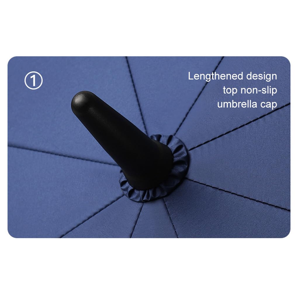 Wasserdichter UV Sonnenschirm mit 8 Streben und 3 Blatt für kühle Luft – ideal für sommerlichen Sonnenschutz am Strand.