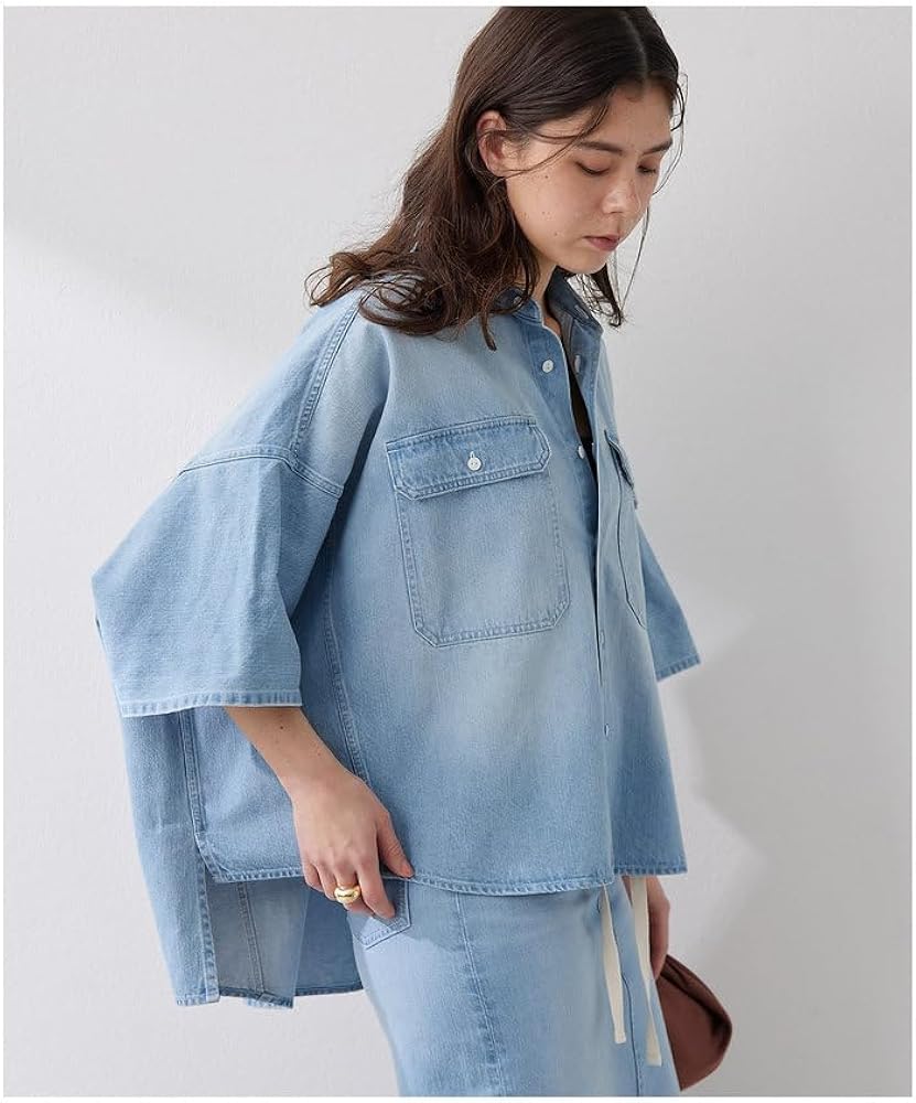 Whim Gazette DENIMドルマンシャツ Amazon.co.jp: [Whim Gazette] [ウィムガゼット] DENIMドルマンシャツ