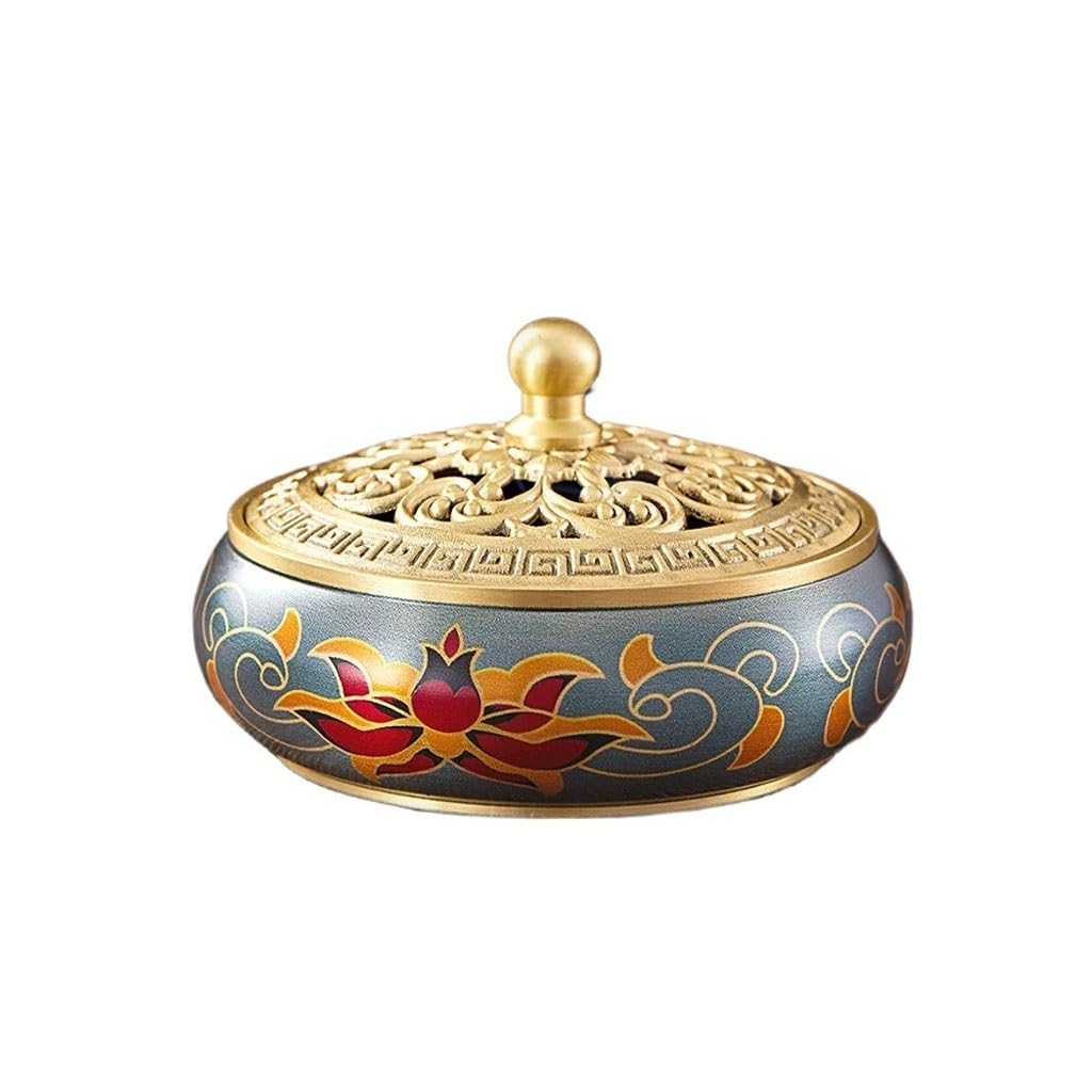 Incense Holder Base Retro Metal Plate Incense Burner Household Indoor Agarwood Ornaments