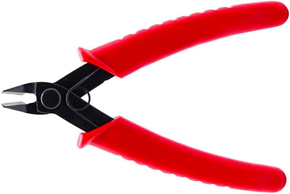 Flush Cutter for Jewelry Wire Cutting Micro Shear Wire Cutter with Spring Flush Cutting Pliers (5-Inch)