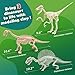 Drama Planet Air Dry Clay Dinosaur Craft Kit for Kids, Build and Design Your Own Dinosaurs with Modeling Clay, 3 Dinosaur Fossil Skeletons, Gifts for Boys and Girls Ages 6 & Up